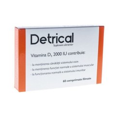 Detrical Vitamina D 2000UI, 60 comprimate, Zdrovit